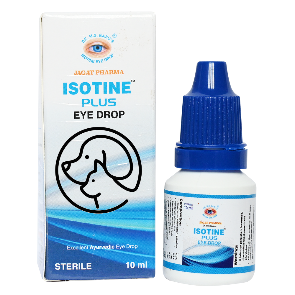 Isotine Plus eye drops for pets