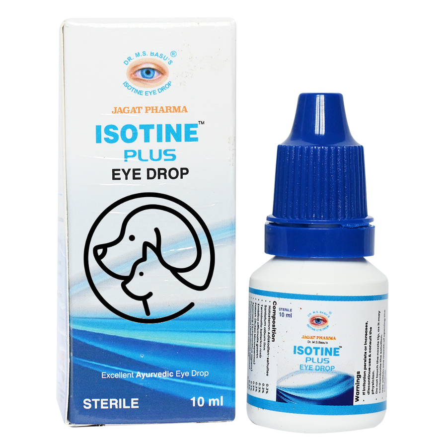 Isotine Plus eye drops for pets